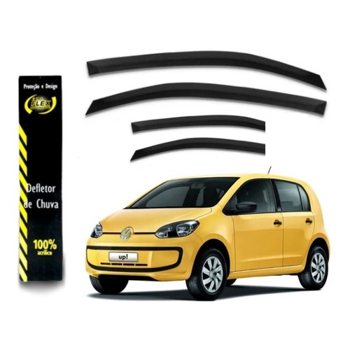 Defletor Calha de Chuva Up 2014 a 2021 4 Portas em Oferta na Shopee