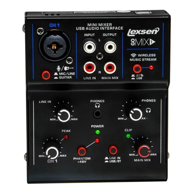 Mesa De Som Lexsen Interface Gomix1 Usb Bluetooth