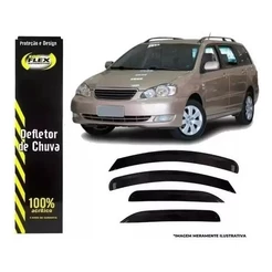 Calha de Chuva Defletor Toyota Corolla Fielder 2004 a 2008 4 Portas Ecoflex