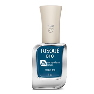Esmalte Cremoso Bio Vegano Oceano Azul Manicure 9ml Risque