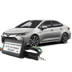 Interface Volante Toyota Corolla 2008 A 2011 2012 2013 2014 Central Controle de Som no Volante do Veículo