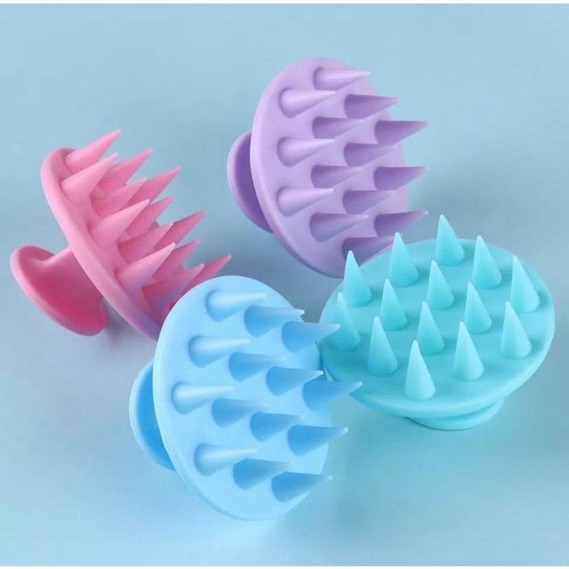 Escova Massageadora Couro Cabeludo Silicone
