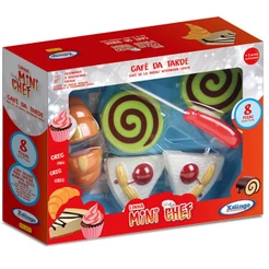 Brinquedo de Alimentos Mini Chef 8 Peças Café da Tarde Com Acessórios Xalingo - 2783.2
