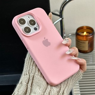 Capa De Silicone Líquido De Cor Doce iPhone 11 12 Pro Max 13 14 Para 14 Mais Macia À Prova De Choque