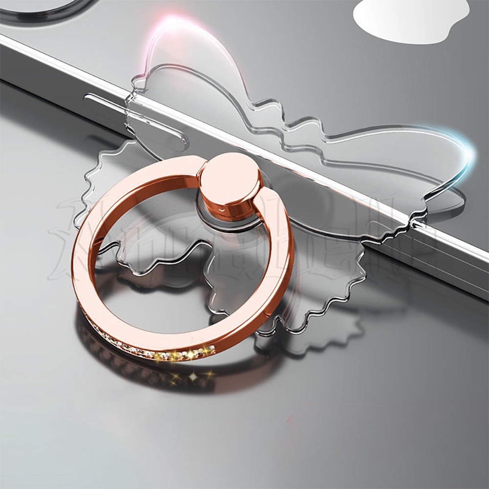 Acessórios Universais Transparentes De Rotação Diamante Incrustado 360 Graus Rotativo Suporte De Ponta De Dedo Telefone Móvel