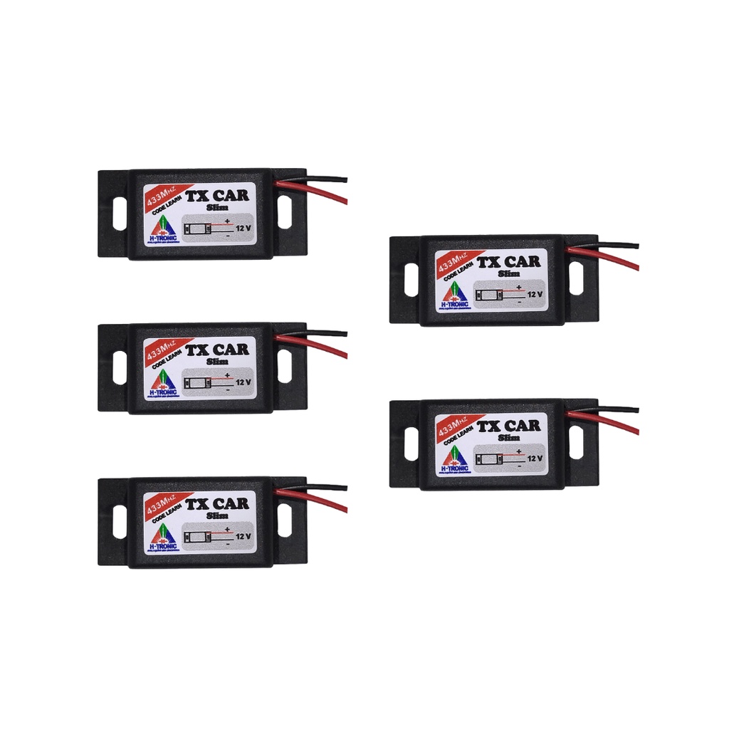 Kit 5 Controle Portão Eletrônico Farol Tx Car Garen, Rcg E Outros 433Mhz - H-tronic