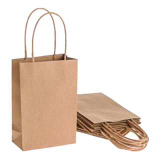 Sacolas Kraft Pequena Sacolinha 13,5cm x 8cm x 16cm 10un em Oferta na Shopee