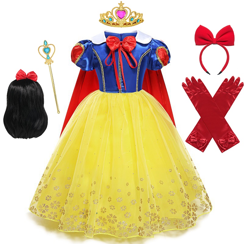 BB Halloween Cosplay Disfarce Da Branca De Neve Vestidos De Festa Para Meninas Clássicos Princesa Crianças TSBB E57