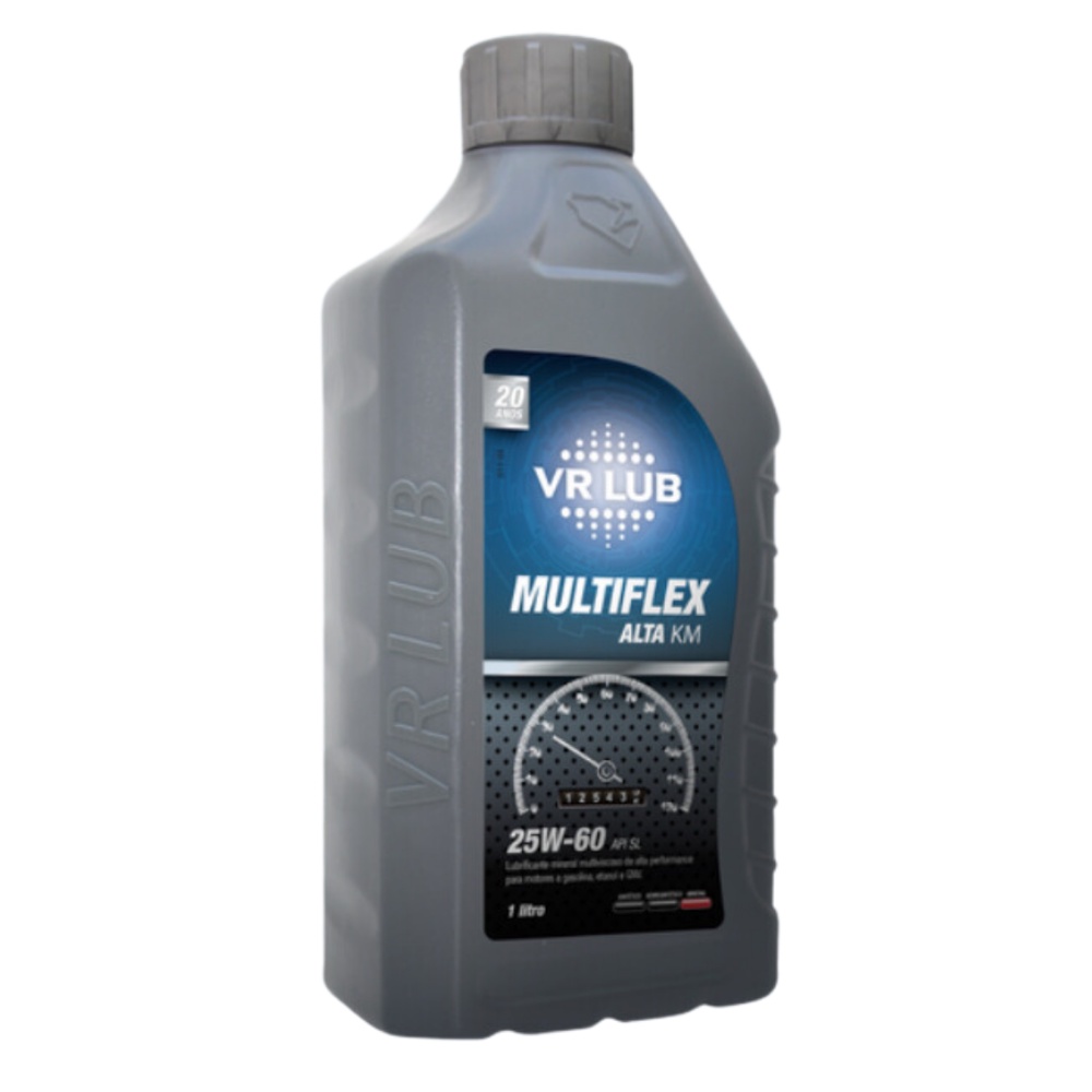 Óleo Motor SAE 25W60 API SL VRLub Multiflex Alta KM Para Motores Com Mais De 100.000 Km em Oferta na Shopee