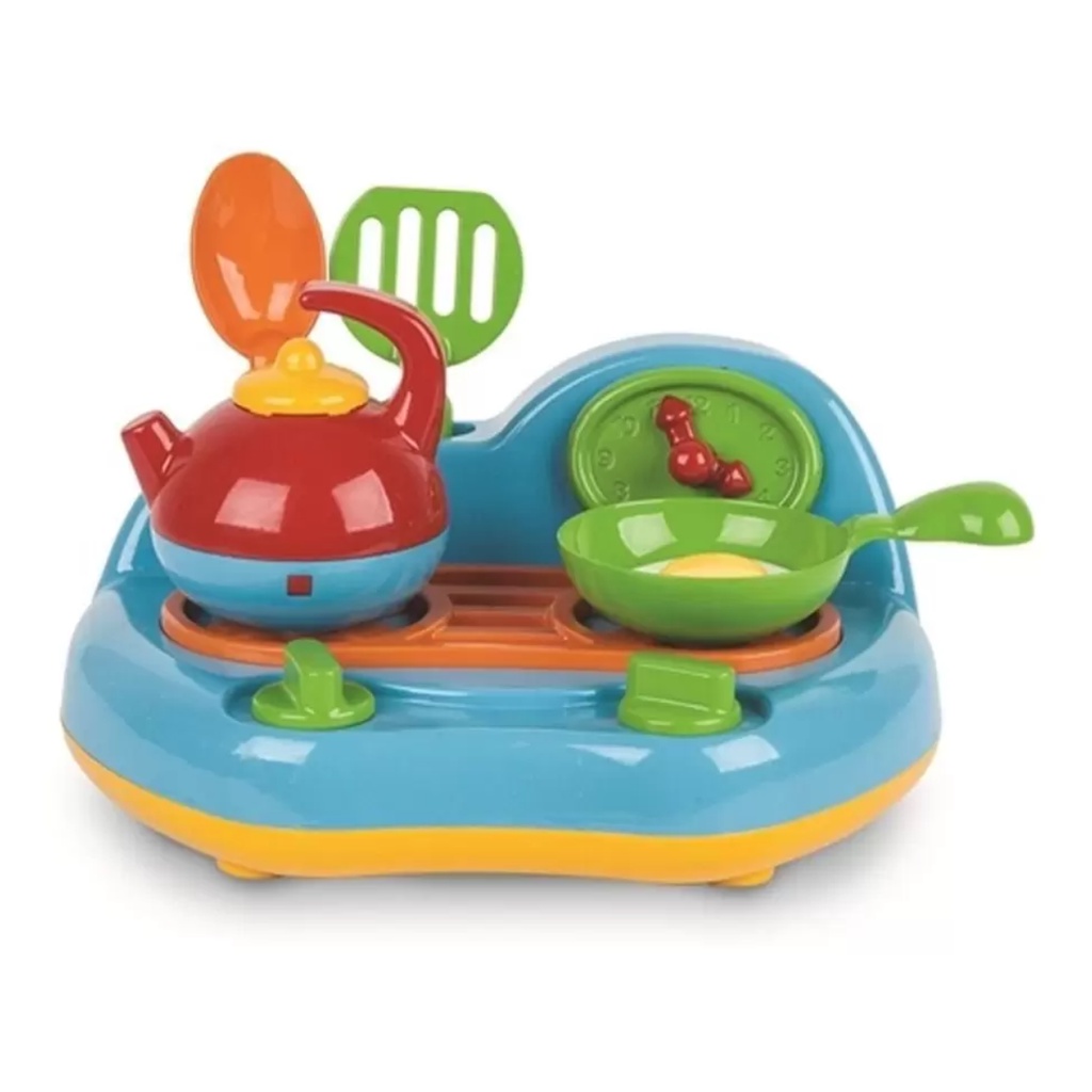 Brinquedo Kit Cozinha Fogão Fogãozinho com Acessórios Infantil Didático