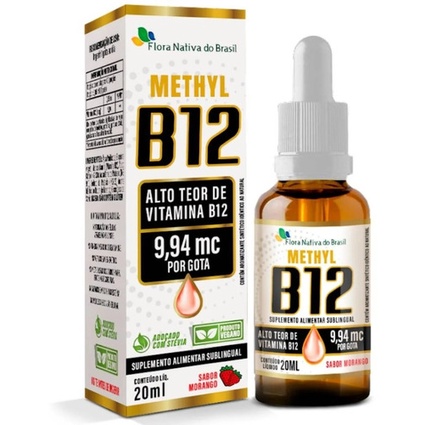 Vitamina B12 Sublingual Metilcobalamina 9,94 Mcg Fnb 20ml