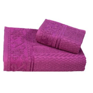 Toalha de 1 Banho e 1 Rosto Jogo com 2 Peças Tricot 206-306-K2