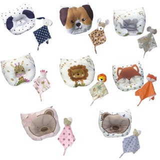 Kit Naninha de Pelúcia e Travesseiro Para Bebê Maxi Baby