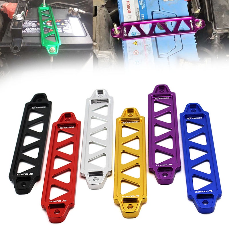 【 ITSOK 】 Billet Suporte De Fixação De Alumínio De 3 Furos Bateria Universal Red/Black/Blue/Gold/Purple