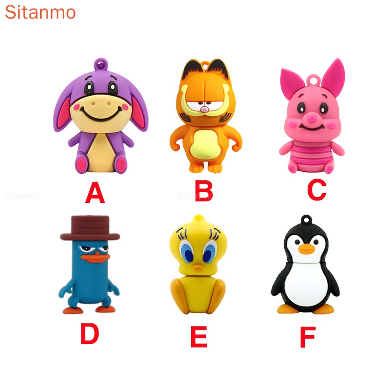 Pendrive Animal De Desenho Animado 2TB 1TB 128GB 8GB 1GB 16GB 32GB 64GB 128GB Penguin USB Flash Drive