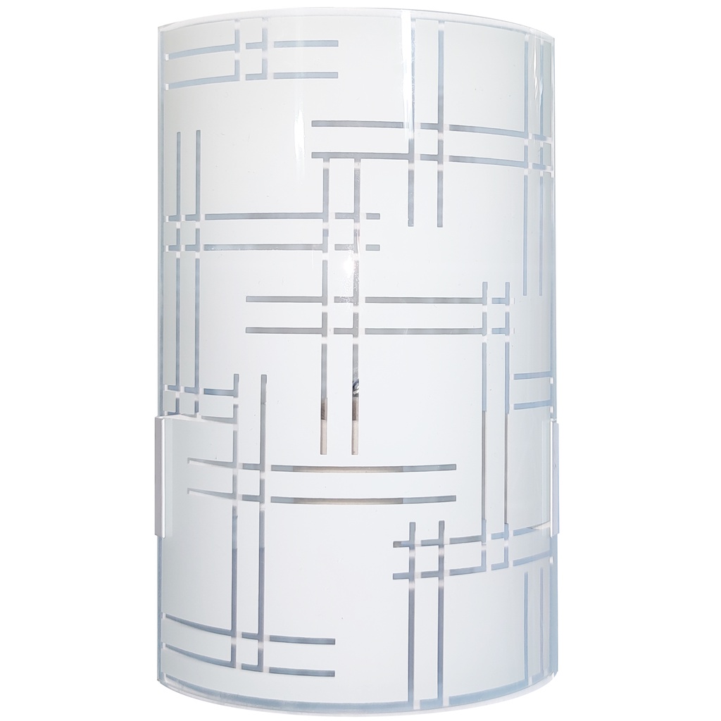 Arandela Tipo Calha Com Vidro Pintado Tema Abstrato Gama Chapa Pintada em Oferta na Shopee