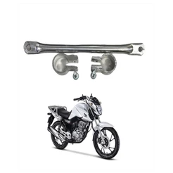 Trava De Guidao Polida Moto Honda Fan Titan Start Cargo 160