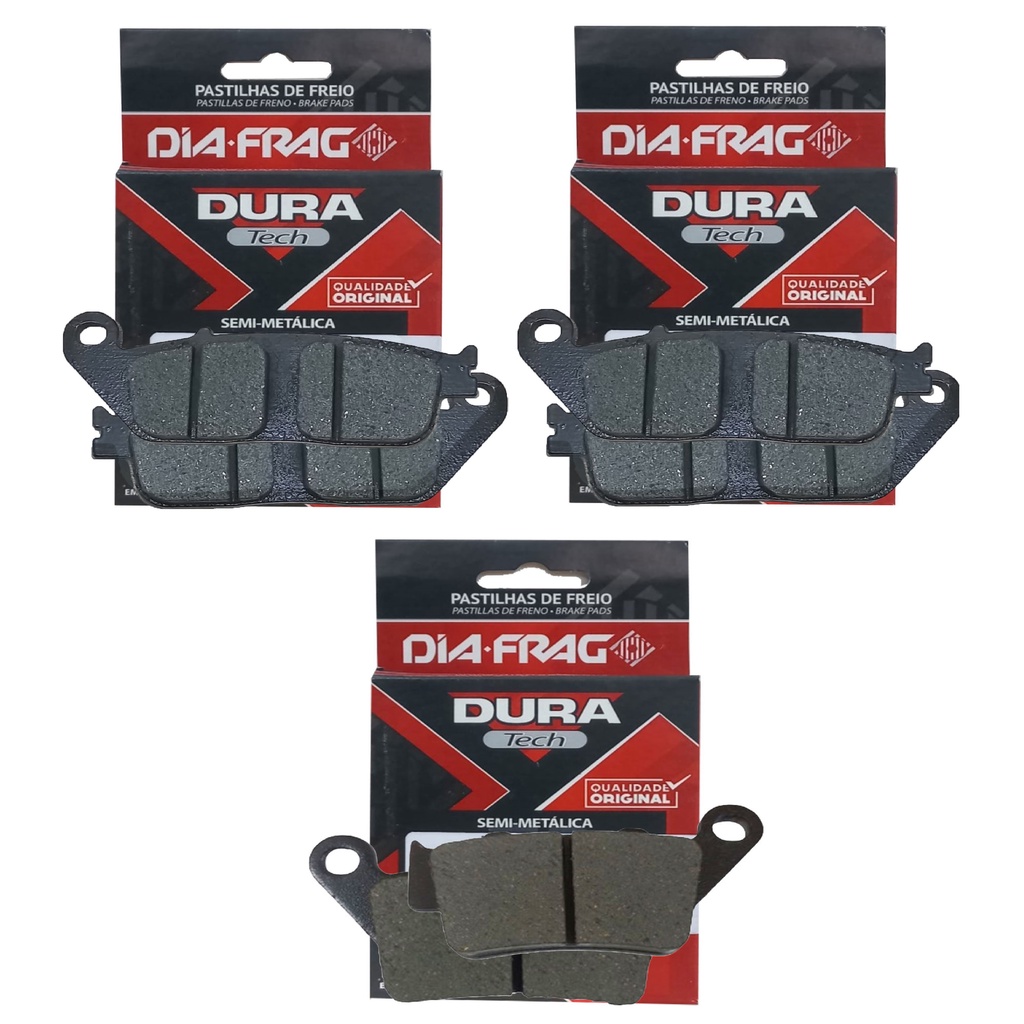 Jogo Pastilha Freio Hornet 600 2008-2014 S/ Abs Diafrag