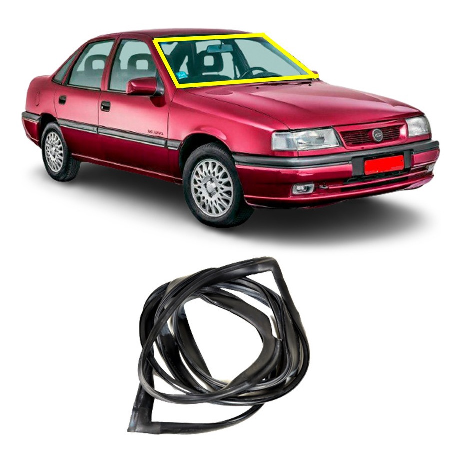 Borracha Parabrisa Vidro Dianteiro Vectra 1993 A 1996