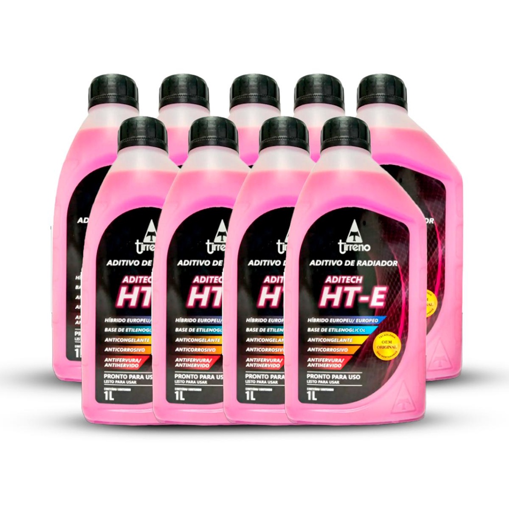 Aditivo Radiador Pronto Uso HT-E Homologado 09 unds