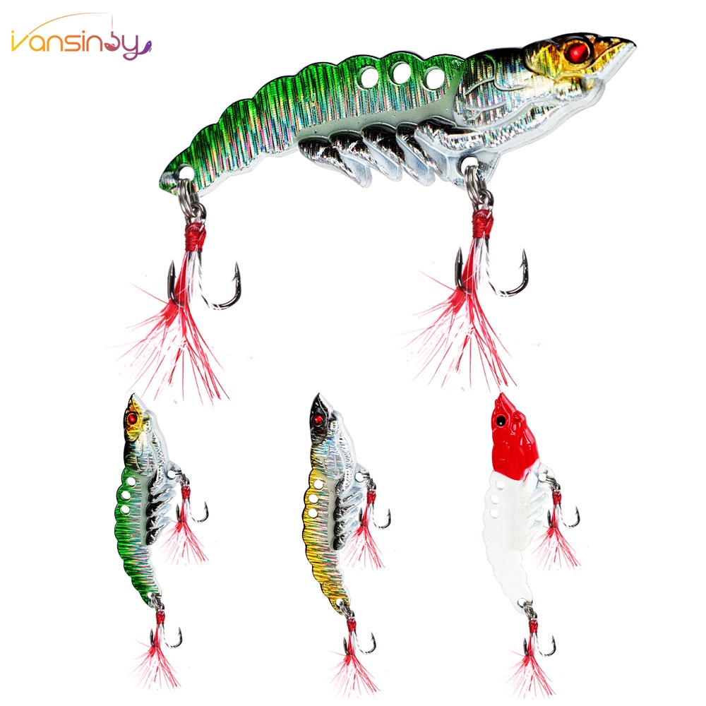 Pesca Camarão Jig Shrimp VIB Iscas Metálicas Para De Salmão De Robalo De Trutas Água Doce De Salgada Tiro Longo