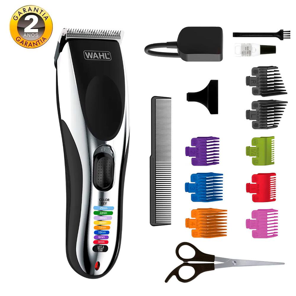 Máquina de Corte Sem Fio Wahl Family Cut Pro Bateria 60min Lâmina Inox Bivolt
