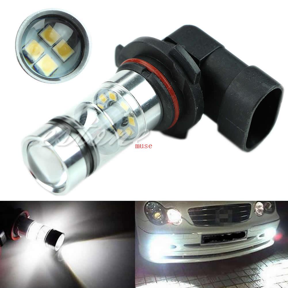 9005 HB3 6000K 100W Lâmpada Projetora LED Nevoeiro Para White