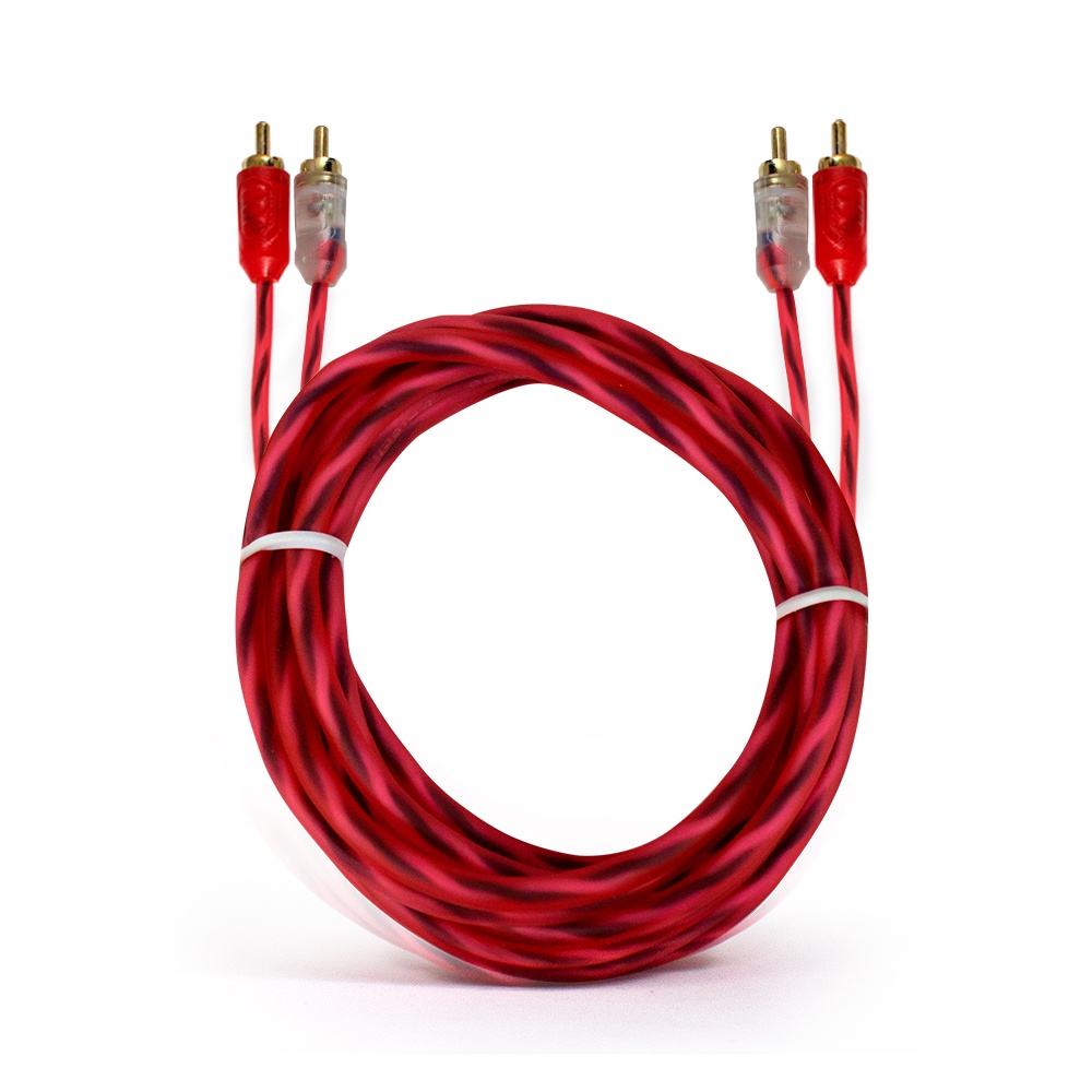 Cabo Rca Automotivo Blindado E-Tech 1 Metro Flexível Conectores Alta Pressão Banhados Ouro Injetado PVC em Oferta na Shopee