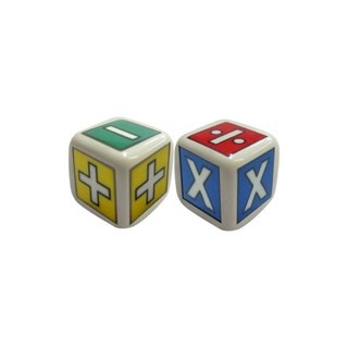 Conjunto 2 dados Operações Matemáticas D6 16mm Ludens Spirit DDN16