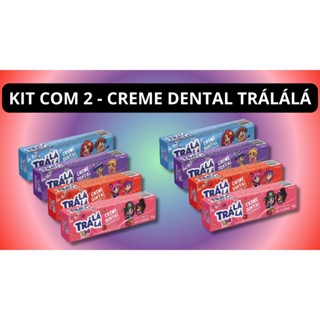 Kit Creme Dental Tralala Kids 50g-Kit com 2 Unidades