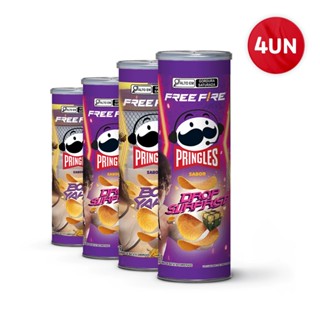 Combo Pringles Free Fire Sortidos 4 Unidades