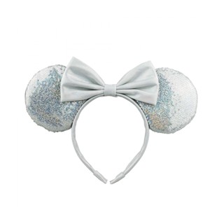 Tiara Prateada Orelhas Laço Minnie 20x25cm - Disney