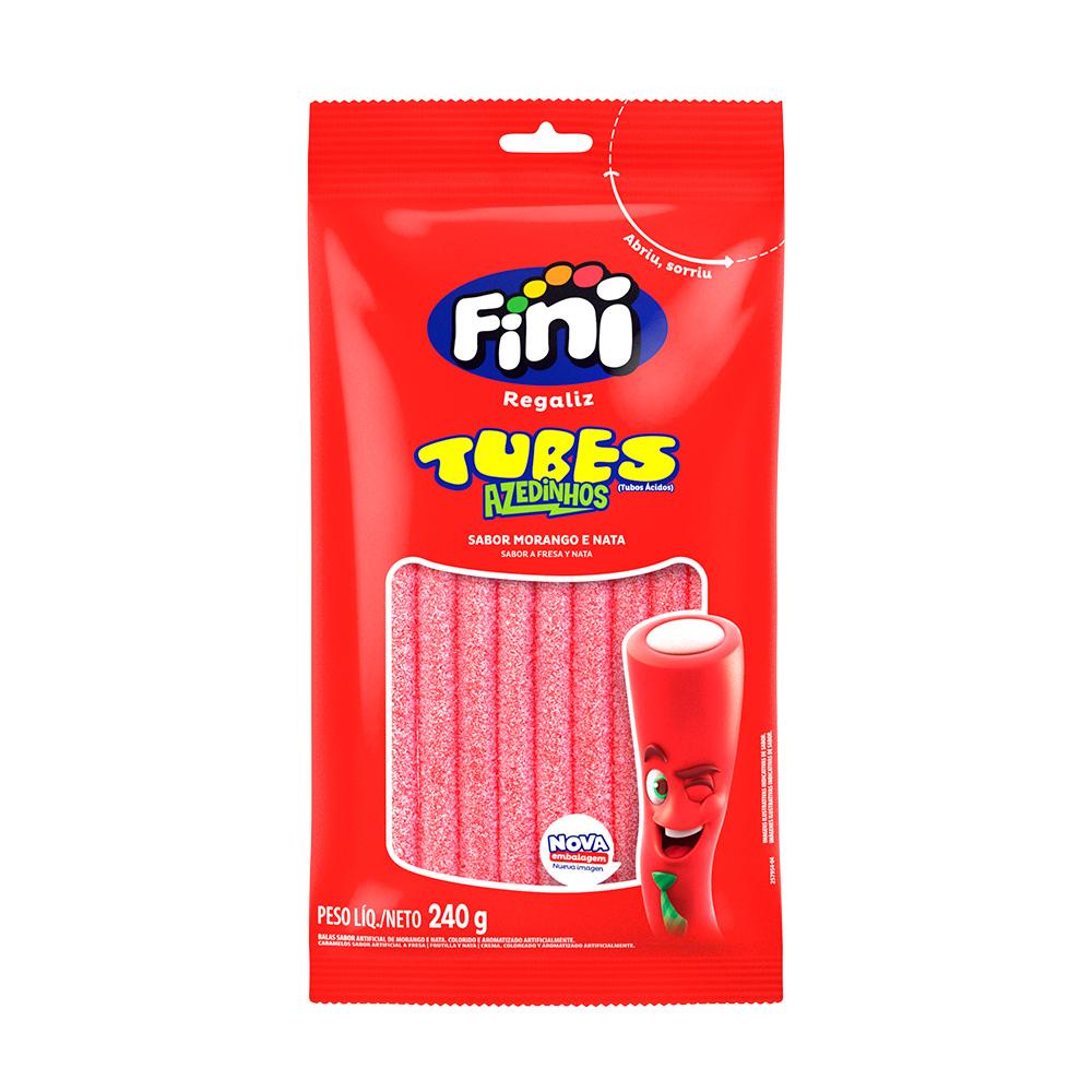 Tubes Morango Azedinho 240g - Fini