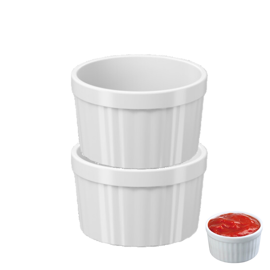 Kit 2 pc Molheira Ramekin Potinhos Pote Molho Petisco Coza 150ml Tigela Bowl Uno em Oferta na Shopee