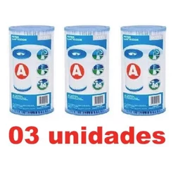 Kit 3 com Cartuchos para Bomba com Filtro Intex