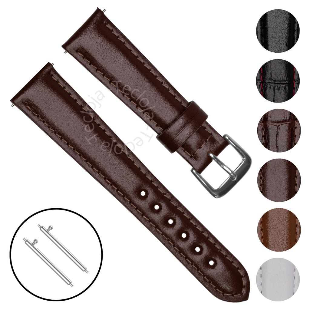 Pulseira de Couro Para Amazfit GTS 2 Mini, Amazfit 2/2e, Amazfit 3/4, Pulseira em Couro Para Amazfit 4 Mini, Pulseira de Couro 20mm