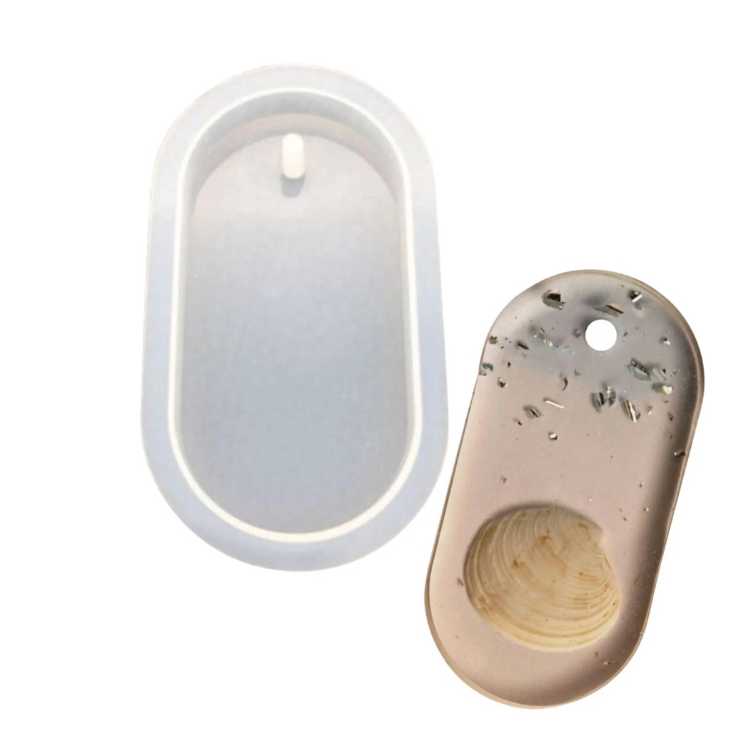 Molde De Silicone Formato Tag Para Chaveiros Modelo 1
