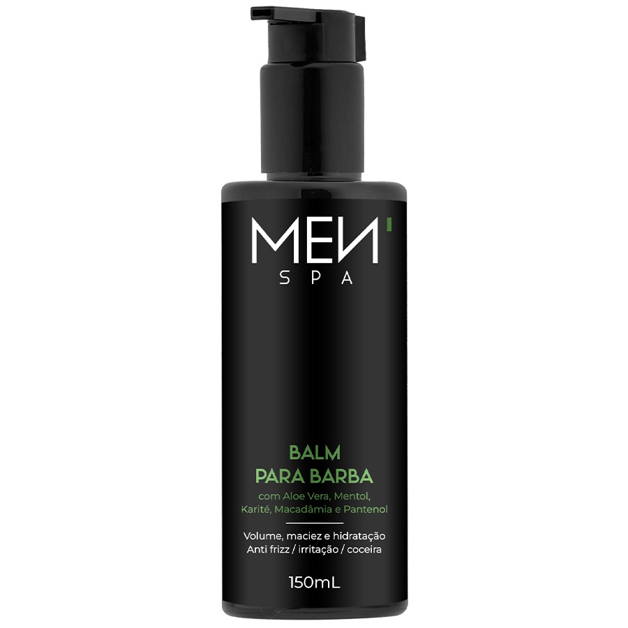 Balm Para Barba Anti Frizz Para Fios Rebeldes - Volume e Maciez 150mL Menspa