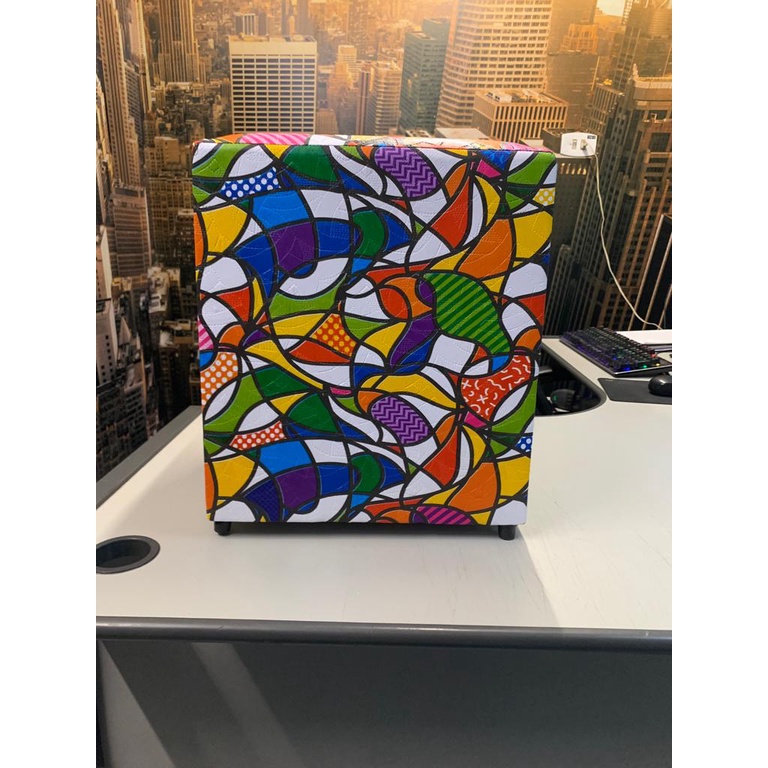 Puff Banquinho Quadrado- ROMERO BRITO