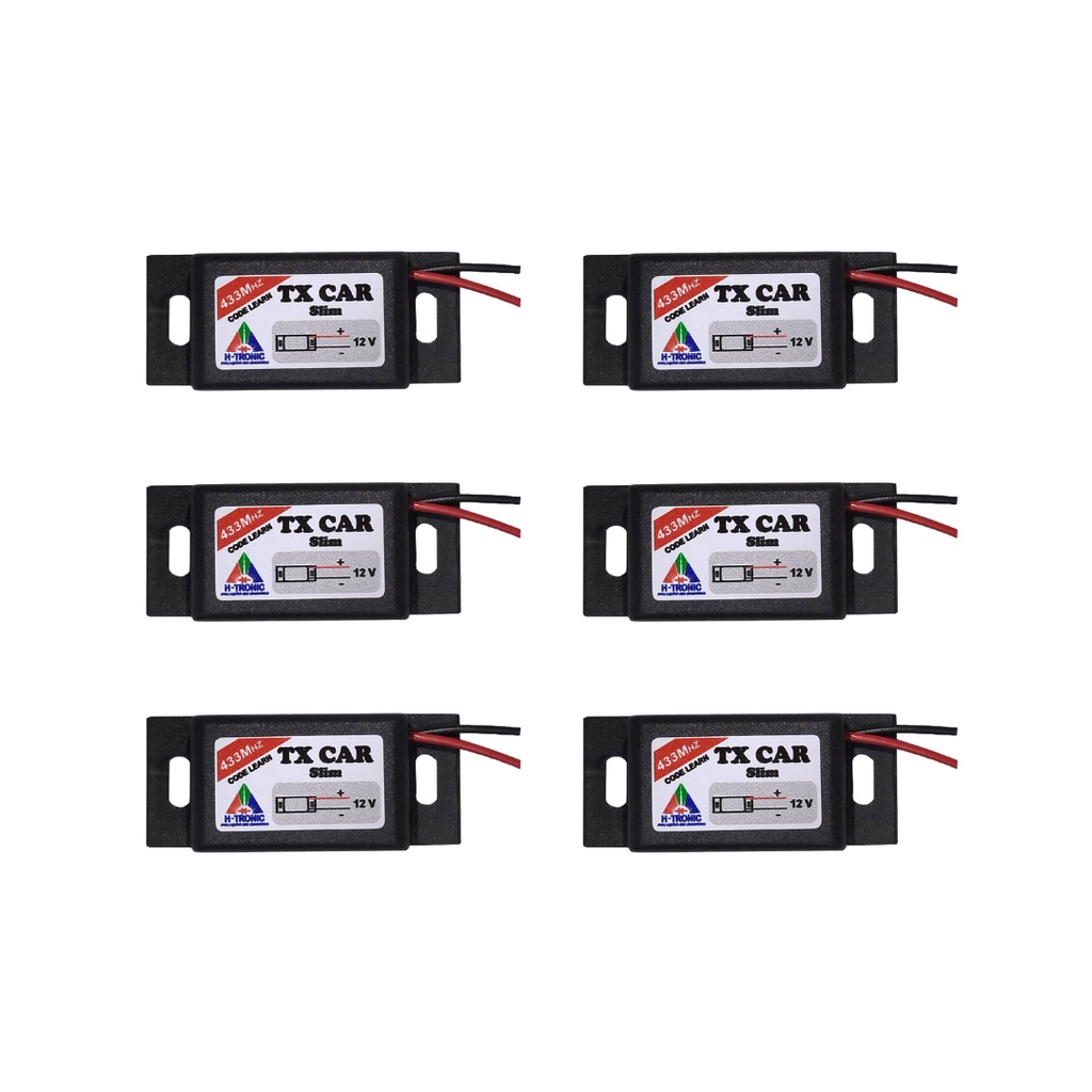 Kit 6 Controle Portão Eletrônico Farol Tx Car Garen, Rcg E Outros 433Mhz - h-tronic