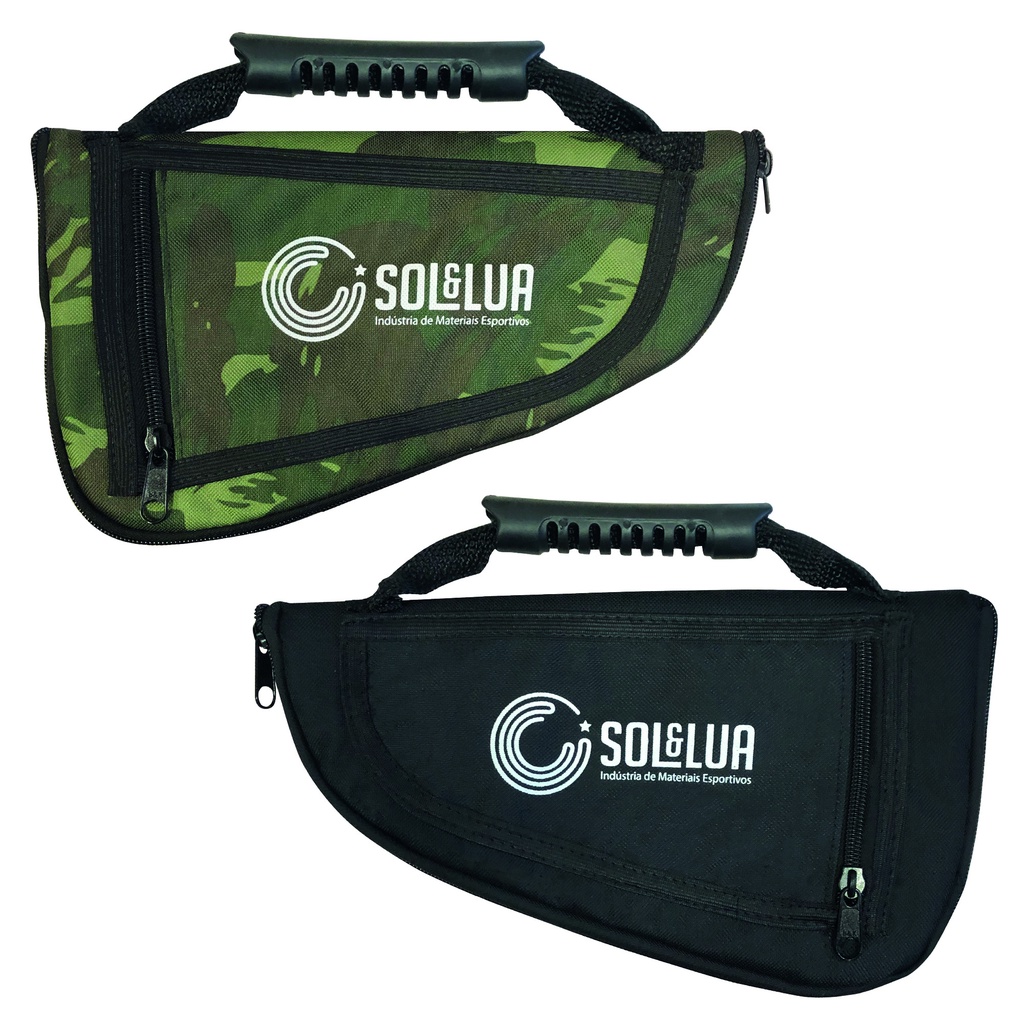 Capa para Pistola Revólver Airsoft com Bolso Almofada Case