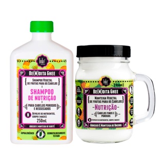 Kit Lola Cosmetics Nutrição Be(m)dita Ghee - Shampoo de Nutrição e Máscara de Nutrição 350 g em Oferta na Shopee