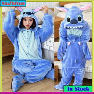 Kigurumi Stitch Pikachu Panda Vaca Flanela Pijama Onesies