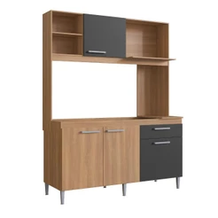 Kit Cozinha Compacta Casamia Beauty 193 4 Portas 1 Gaveta 199x151x52cm