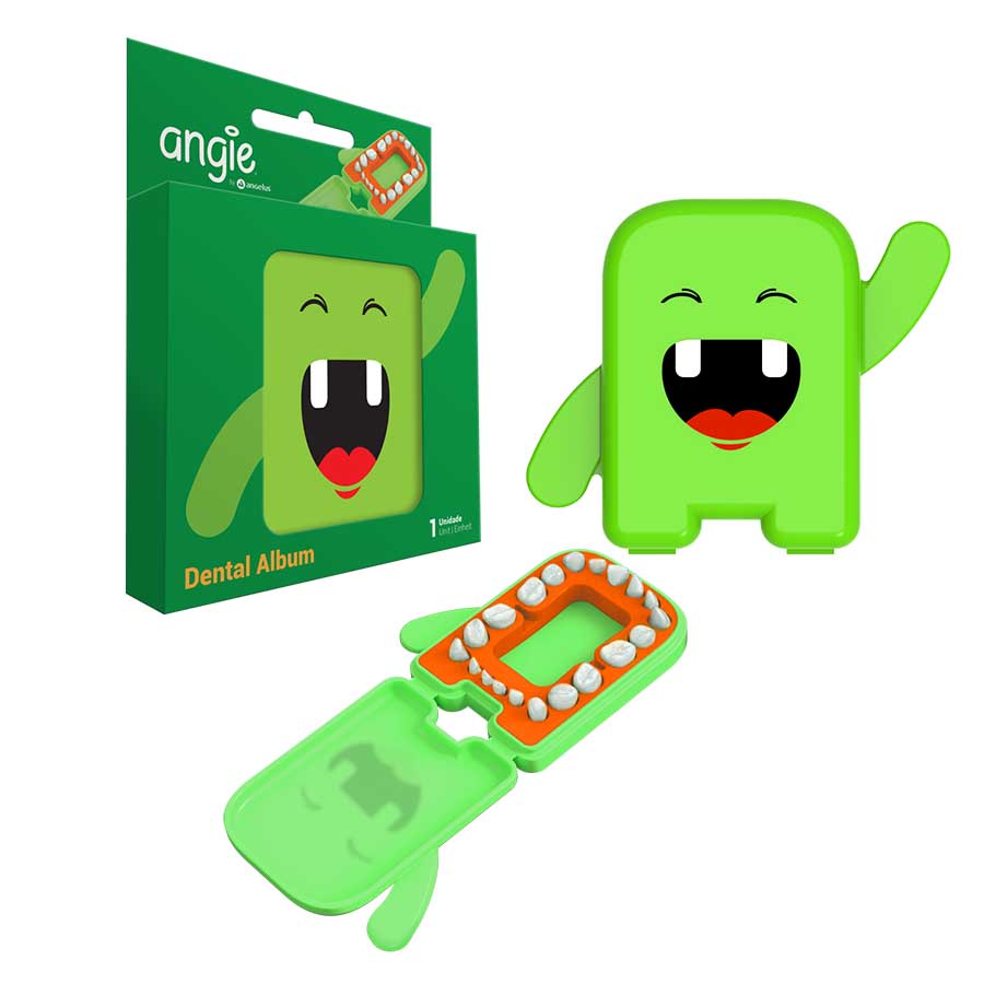 Porta Guarda Dente de Leite Infantil Verde - Dental Álbum em Oferta na Shopee