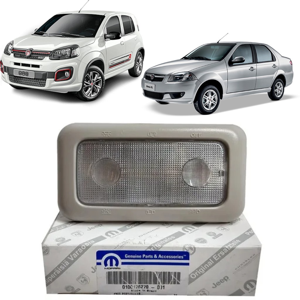 Lanterna Luz Teto Central Interna Fiat Doblo Palio Grand Siena Uno em Oferta na Shopee