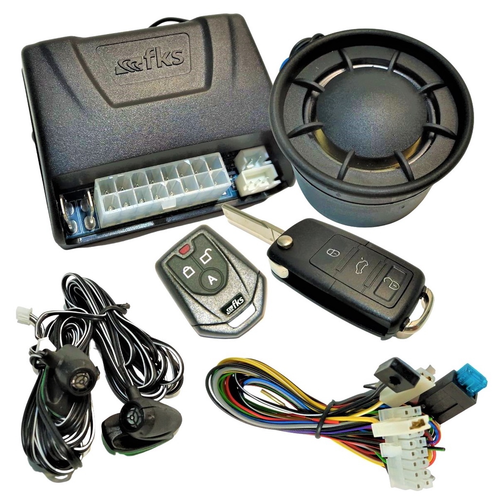 Alarme Automotivo Completo Veiculos Chave Canivete Ômega Carros Universal Bloqueador Corta Combustível