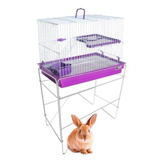 Gaiola Para Coelho Andar E Suporte Grande Premium