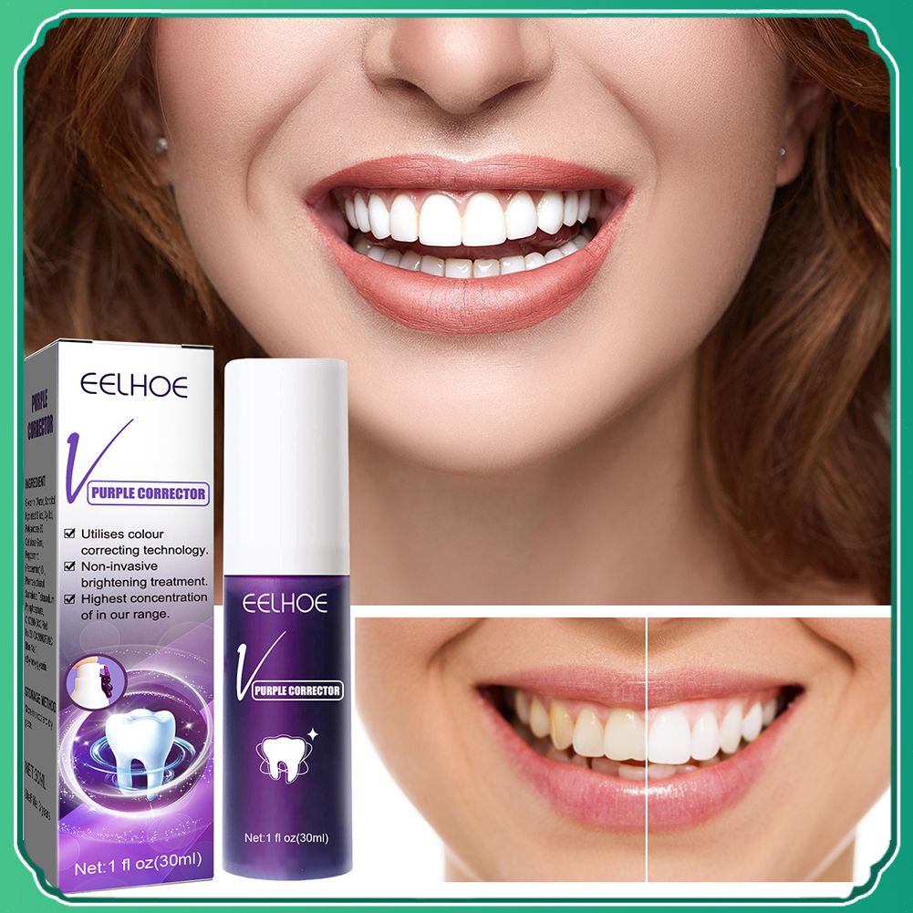 HOM Eelhoe Creme Dental Creme Clareador V34 Cor Corretor Creme Dental Roxo Creme Dental Para Clareamento Dos Dentes