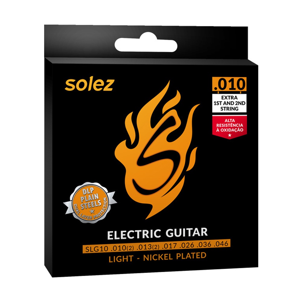 Encordoamento Solez DLP Níquel para Guitarra 010 SLG10 em Oferta na Shopee